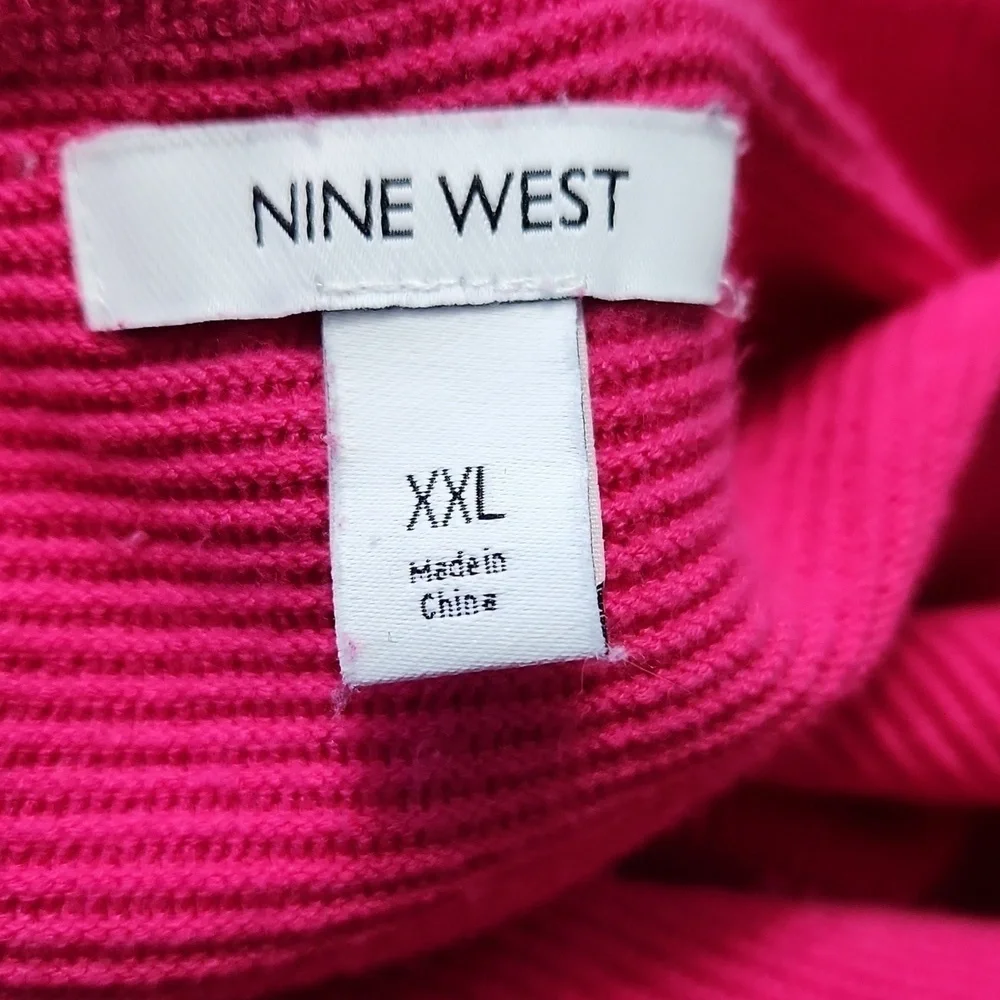 Nine West Bright Pink Ribbed Sweater - Picture 13 of 14